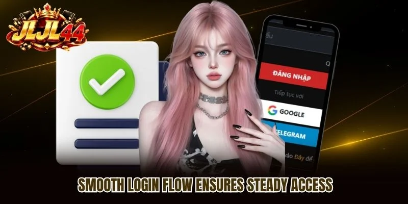 Smooth login flow ensures steady access Smooth login flow ensures steady access